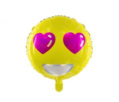 Fóliový balón Emoji – love, 45 cm