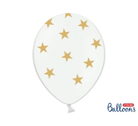 Balóny Stars biele