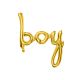 Fóliový balón Boy, zlatý, 63,5x74 cm