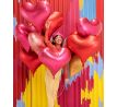Fóliový balón Srdce ružové 75x64,5cm