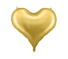 Fóliový balón Srdce zlaté 75x64,5cm
