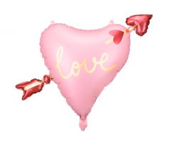 Fóliový balón srdce Love 76x55cm