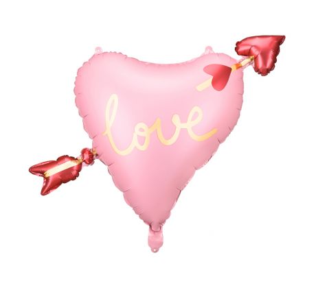 Fóliový balón srdce Love 76x55cm